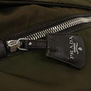 PRADA Hand Bag Nylon 2way Khaki Auth fm1303-9