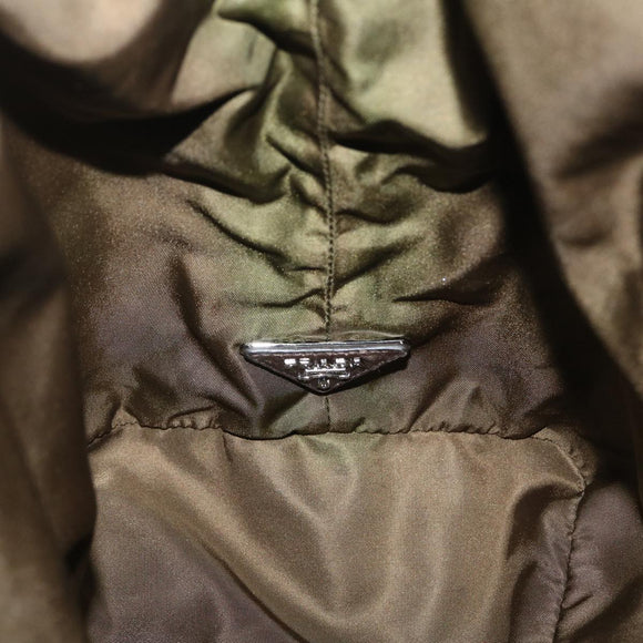 PRADA Hand Bag Nylon 2way Khaki Auth fm1303