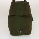 PRADA Hand Bag Nylon 2way Khaki Auth fm1303-4