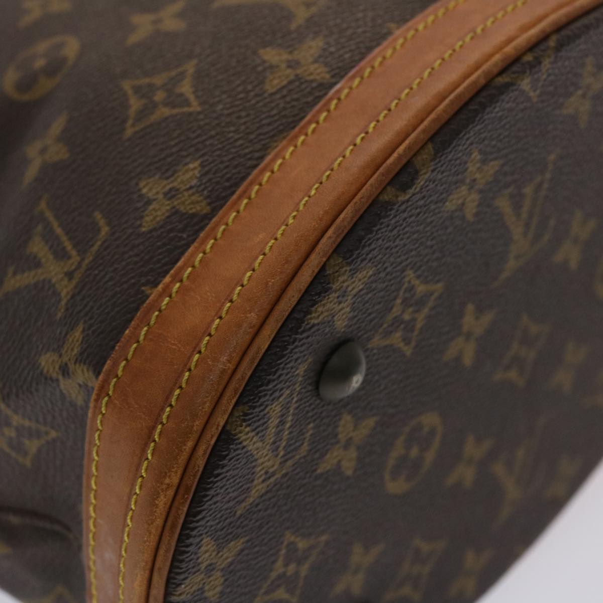 LOUIS VUITTON Monogram Bucket PM Shoulder Bag M42238 LV Auth fm2498