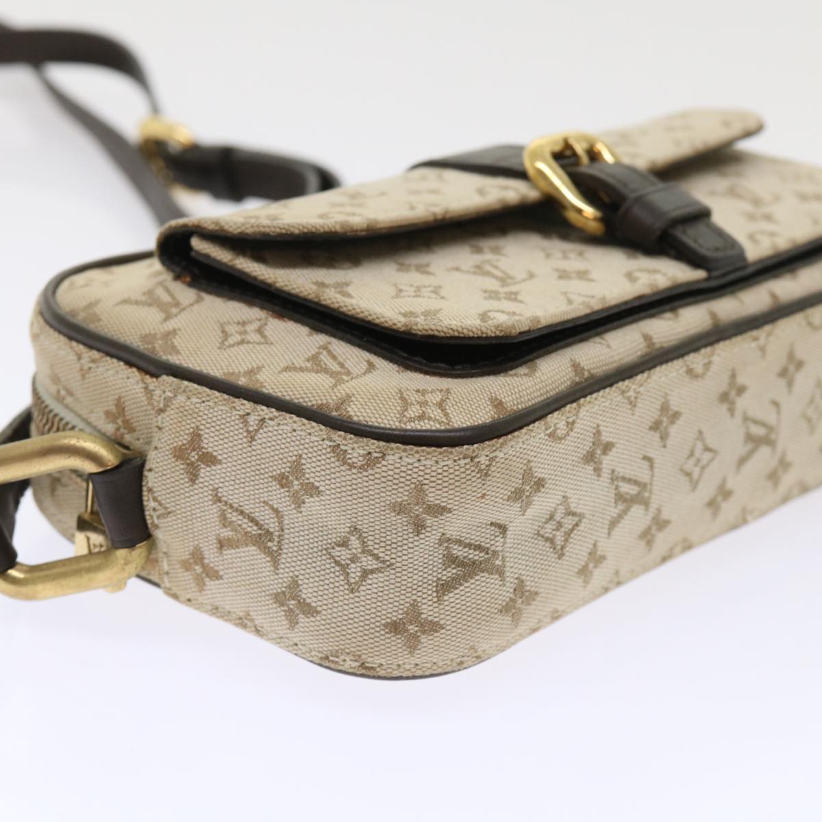 LOUIS VUITTON Monogram Mini Juliet MM Shoulder Bag Khaki M92218 LV Auth fm2508