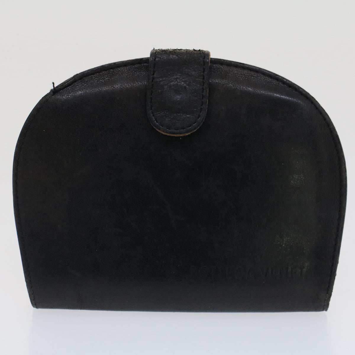 BOTTEGAVENETA INTRECCIATO Wallet Leather 8Set Navy Black Brown Auth fm2645