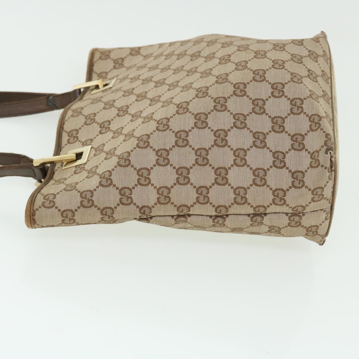 GUCCI GG Canvas Shoulder Bag 2Set Beige Brown Auth fm2657