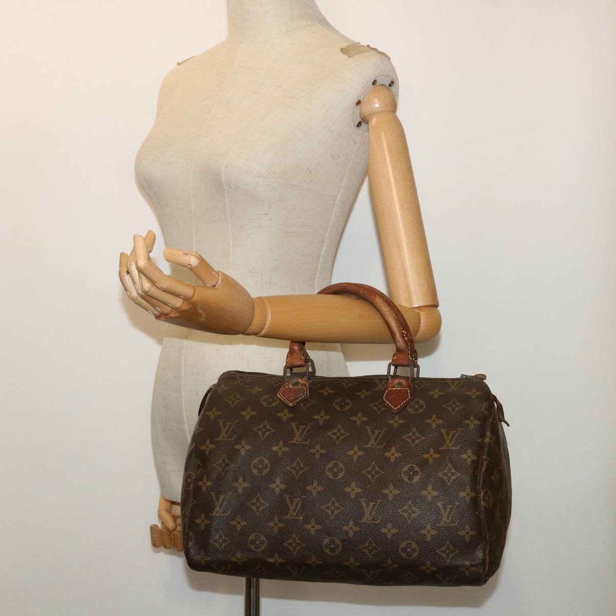 LOUIS VUITTON Monogram Speedy 30 Hand Bag Vintage M41526 LV Auth fm2673