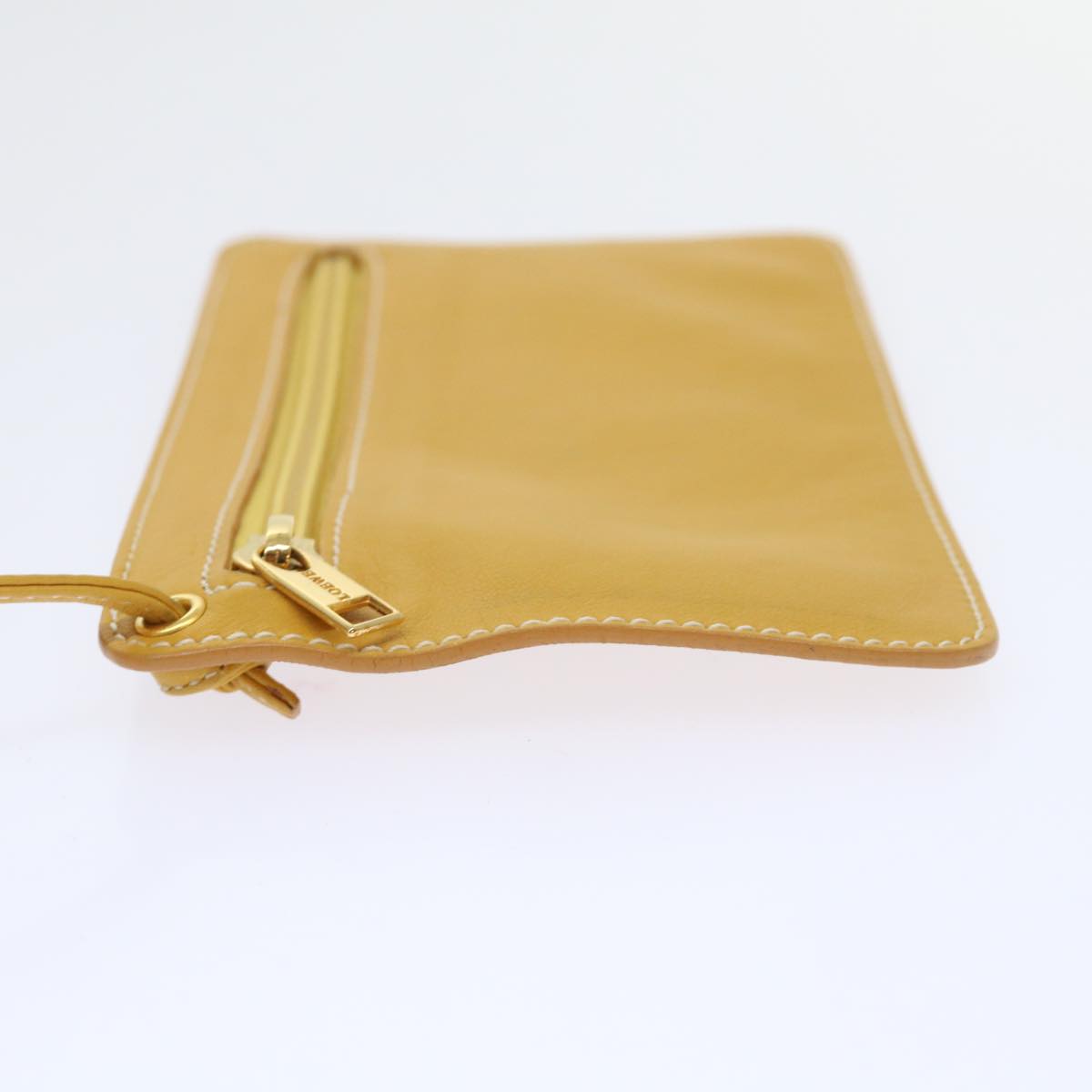 LOEWE Anton Shoulder Bag Leather Yellow Auth fm2698