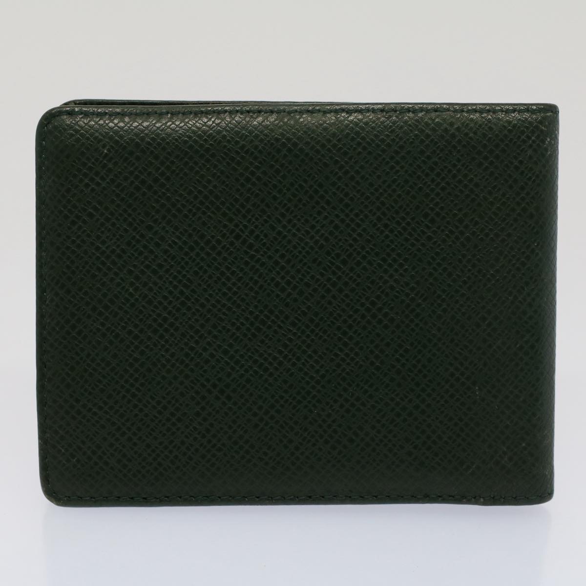 LOUIS VUITTON Taiga Leather Wallet 9Set Green Brown black LV Auth fm2747