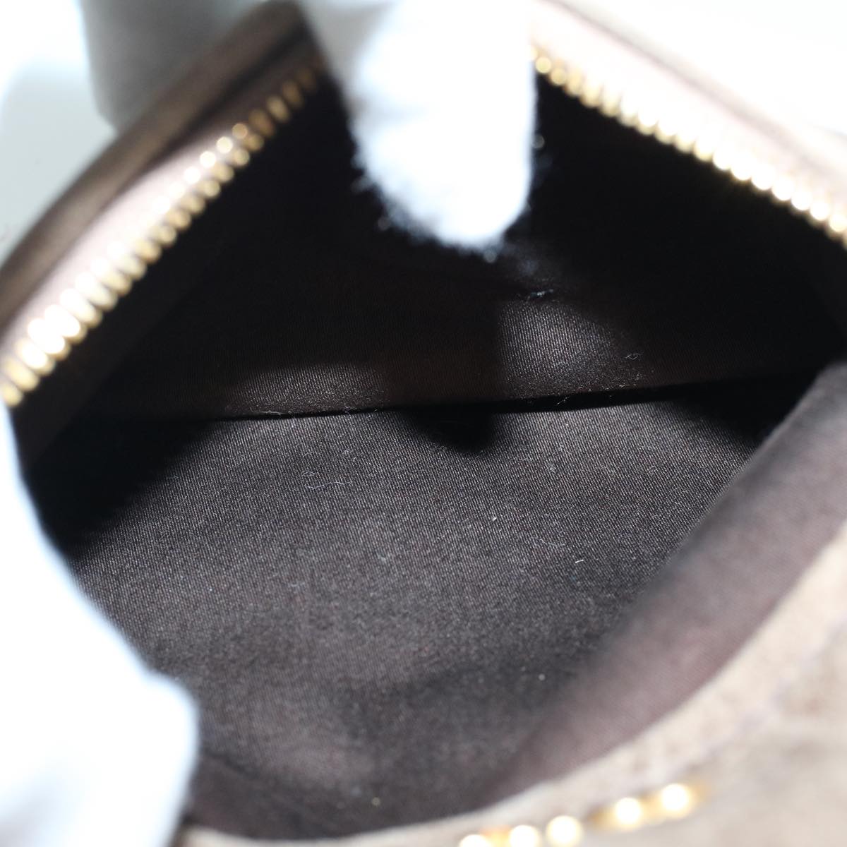 Miu Miu Shoulder Bag Leather 2way Brown Auth fm2803
