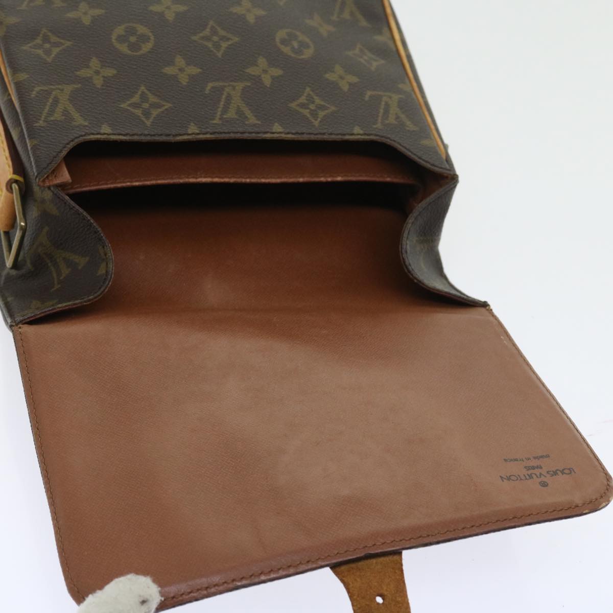 LOUIS VUITTON Monogram Cartouchiere MM Shoulder Bag M51253 LV Auth fm2807