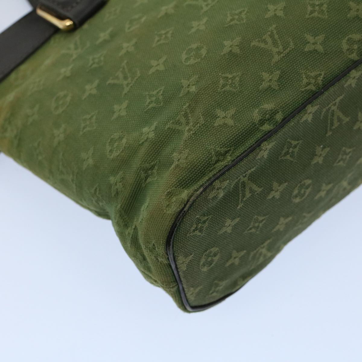 LOUIS VUITTON Monogram Mini Lucille PM Hand Bag TST Khaki M92682 LV Auth fm2811