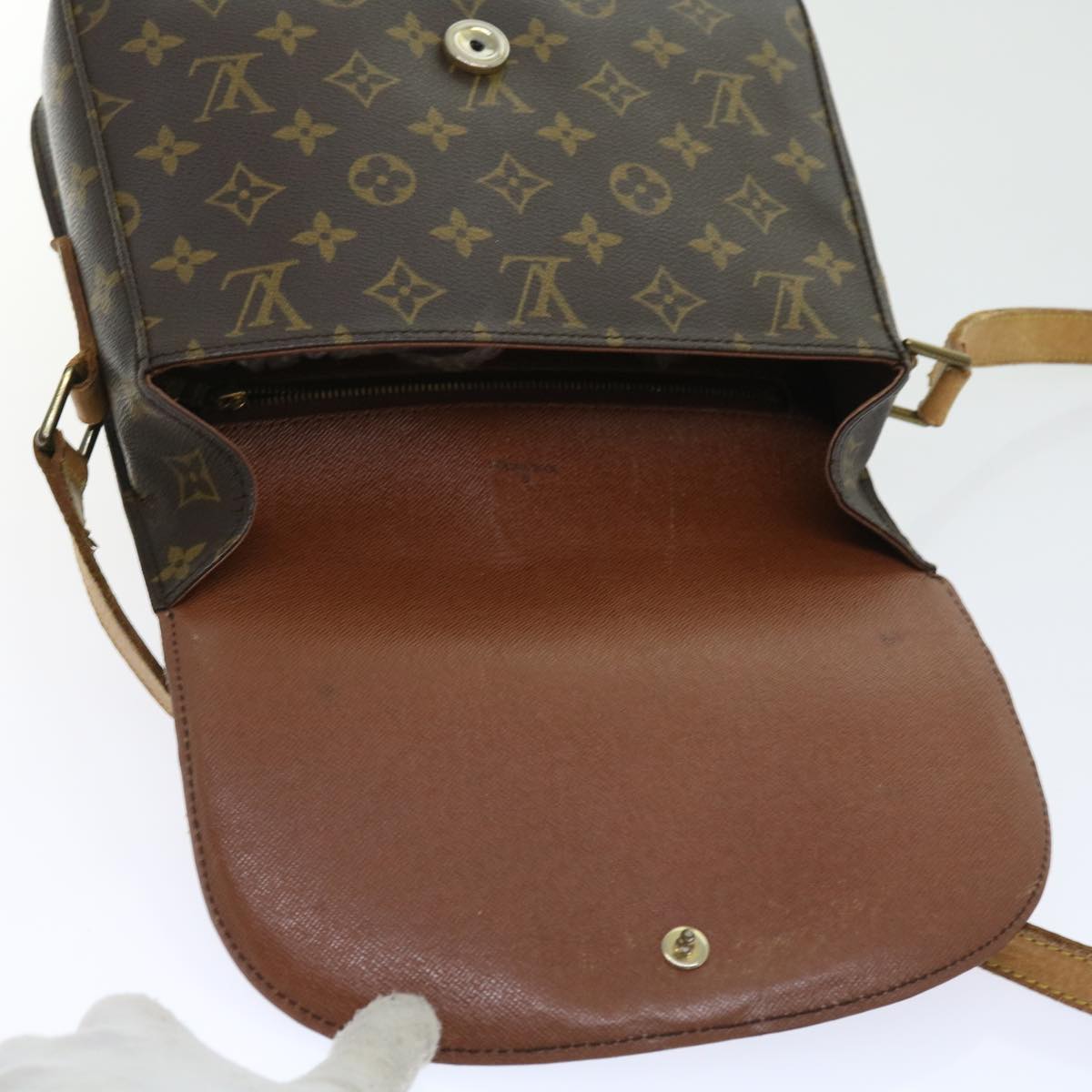 LOUIS VUITTON Monogram Saint Cloud GM Shoulder Bag M51242 LV Auth fm2815