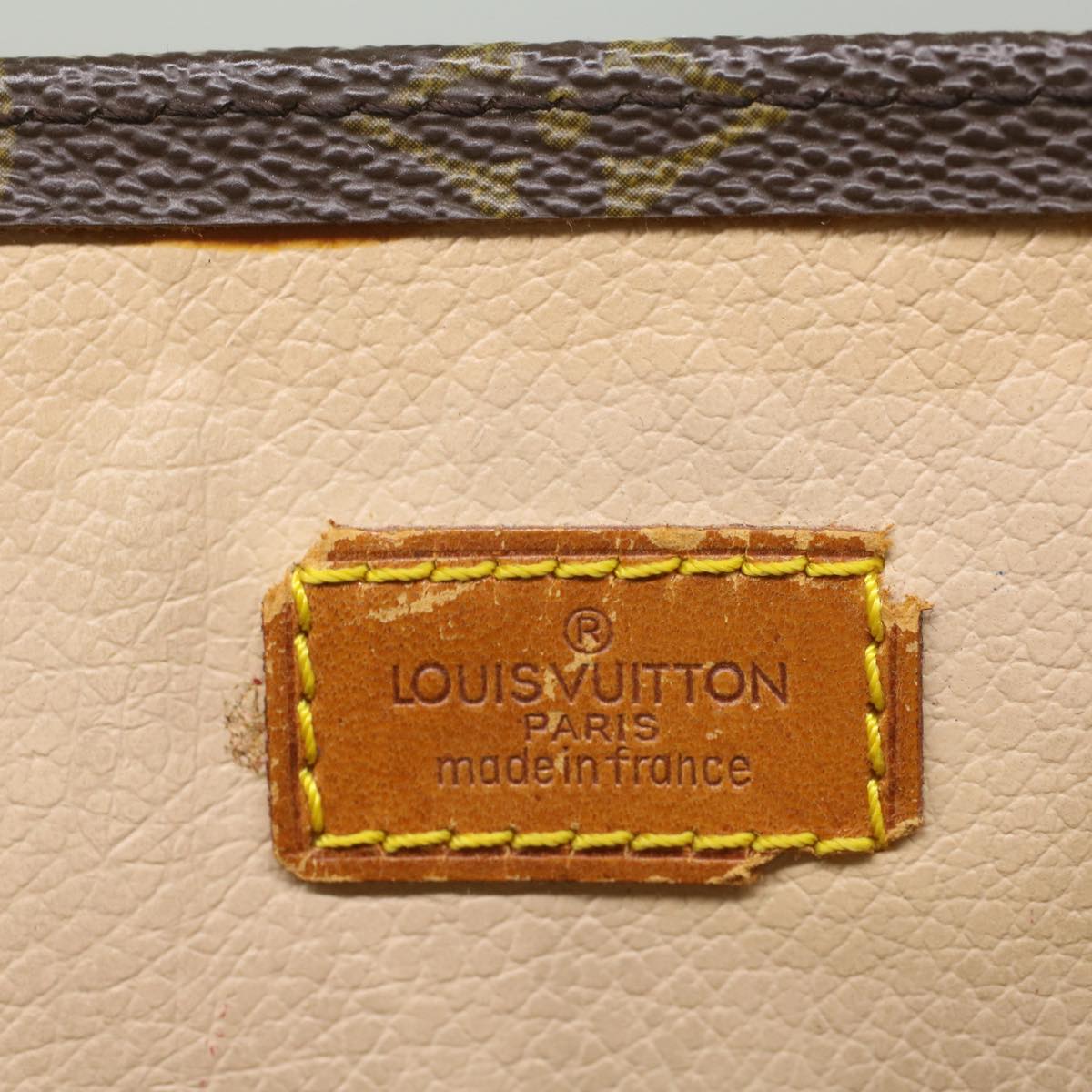 LOUIS VUITTON Monogram Sac Plat Hand Bag M51140 LV Auth fm2825