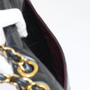 CHANEL Big Matelasse Chain Shoulder Bag Leather Black CC Auth fm2835V-19