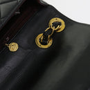 CHANEL Big Matelasse Chain Shoulder Bag Leather Black CC Auth fm2835V-9