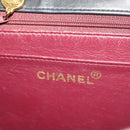 CHANEL Big Matelasse Chain Shoulder Bag Leather Black CC Auth fm2835V-22