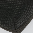 BALLY Quilted Shoulder Bag Leather Black Auth fm2844-14