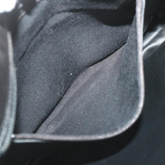 BALLY Quilted Shoulder Bag Leather Black Auth fm2844