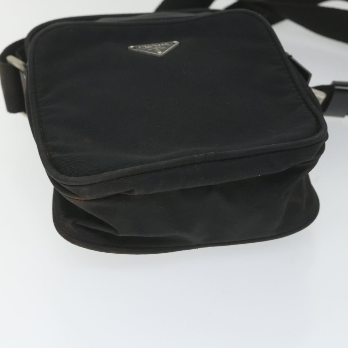 PRADA Shoulder Bag Nylon 2Set Black Auth fm2849