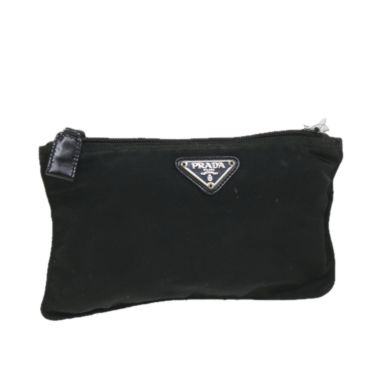 PRADA Pouch Nylon Black Auth fm2862