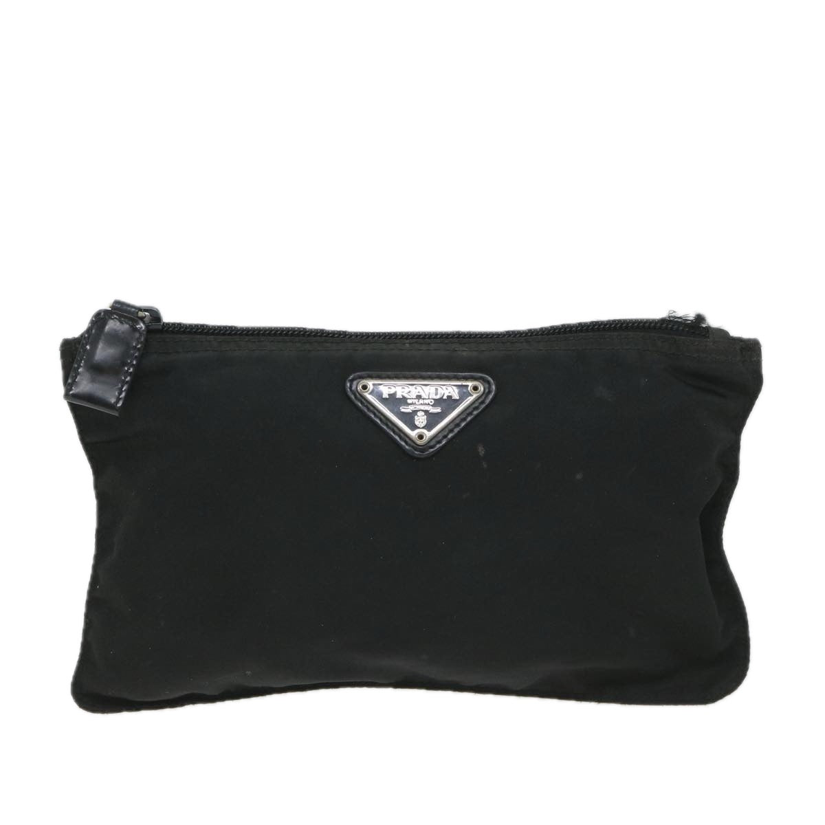 PRADA Pouch Nylon Black Auth fm2862