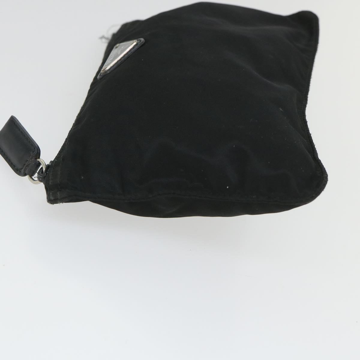 PRADA Pouch Nylon Black Auth fm2862