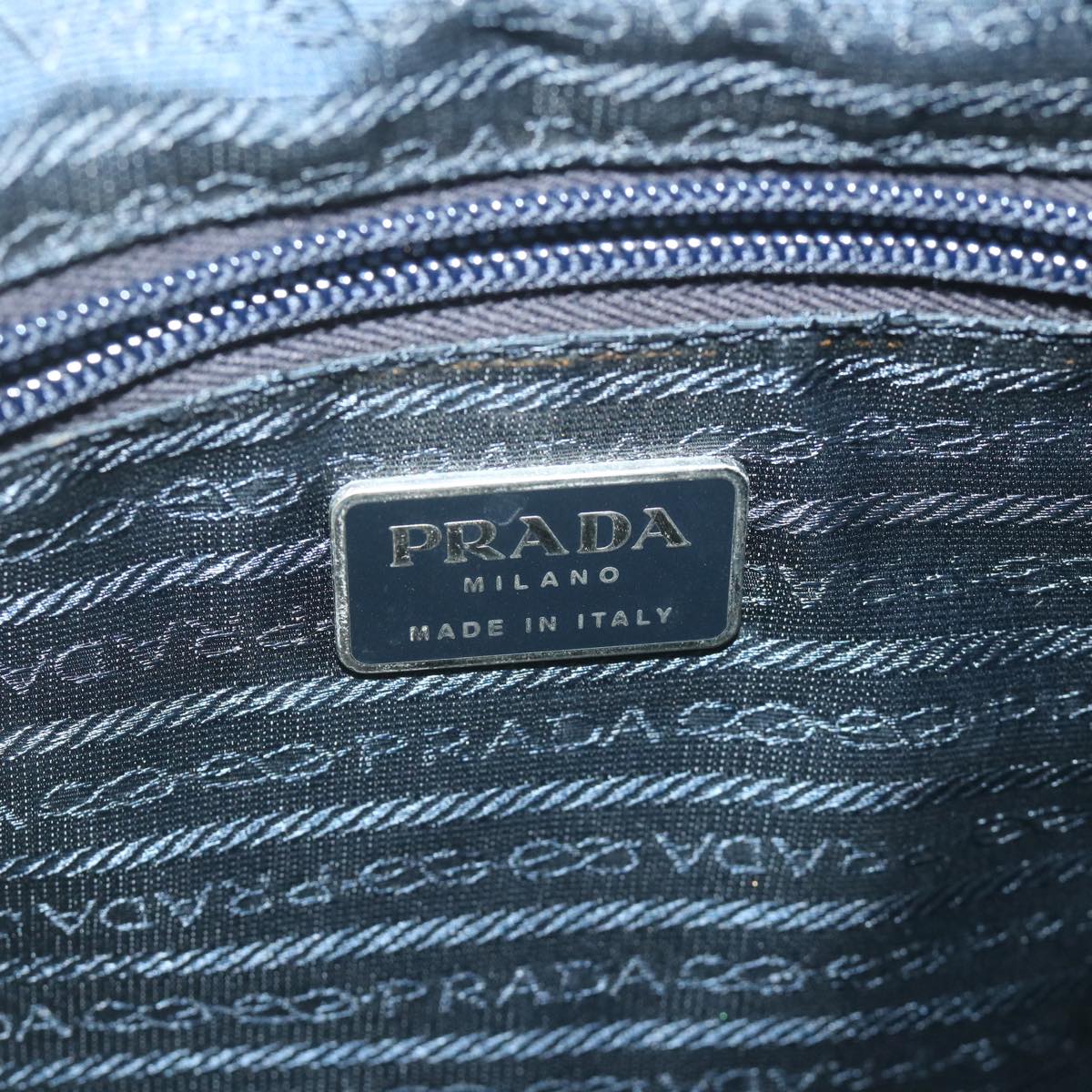 PRADA Shoulder Bag Nylon Navy Auth fm2926