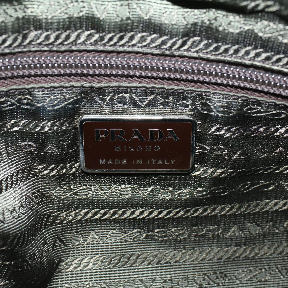 PRADA Shoulder Bag Nylon Red Auth fm2933