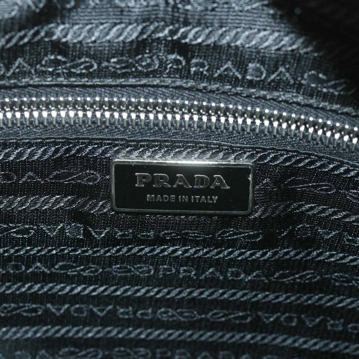 PRADA Shoulder Bag Nylon Black Auth fm2936