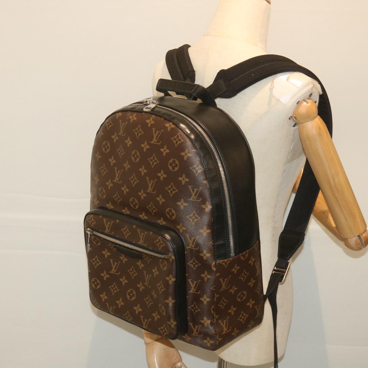 LOUIS VUITTON Monogram Macassar Josh Backpack M41530 LV Auth fm2970