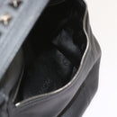 MCM Vicetos Logogram Studs Shoulder Bag PVC Leather Black Auth fm2976-15