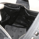 MCM Vicetos Logogram Studs Shoulder Bag PVC Leather Black Auth fm2976-18