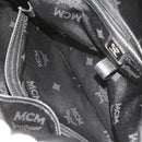 MCM Vicetos Logogram Studs Shoulder Bag PVC Leather Black Auth fm2976-21