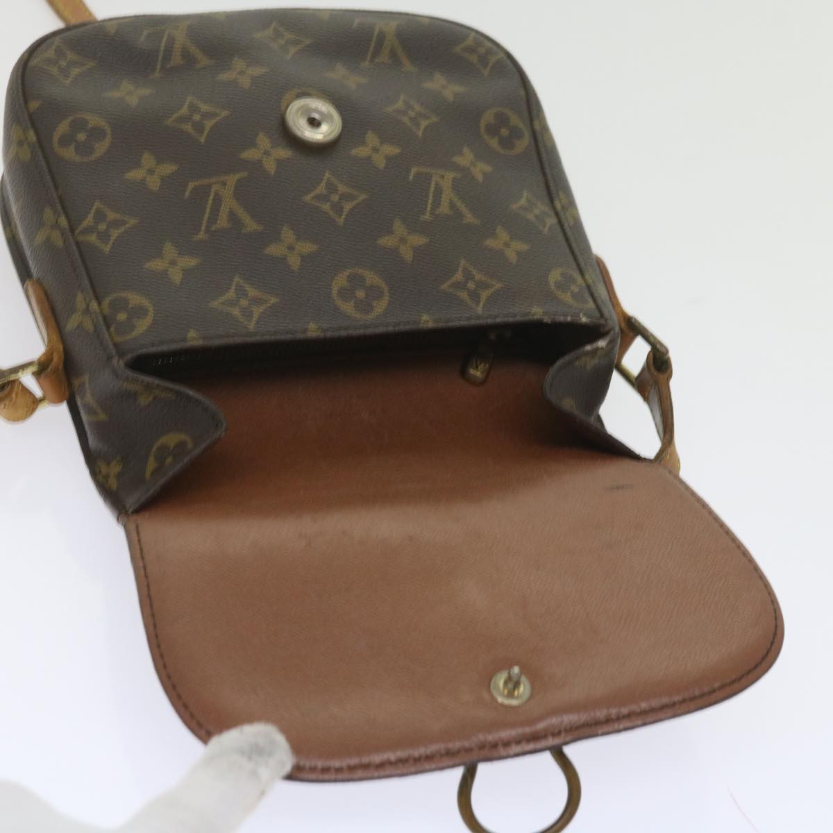 LOUIS VUITTON Monogram Saint Cloud MM Shoulder Bag M51243 LV Auth fm2997