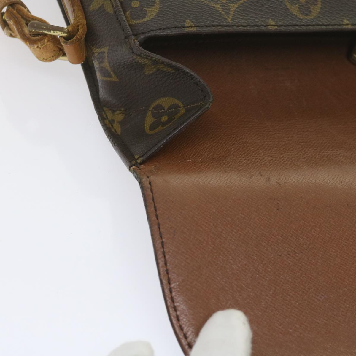 LOUIS VUITTON Monogram Saint Cloud MM Shoulder Bag M51243 LV Auth fm2997