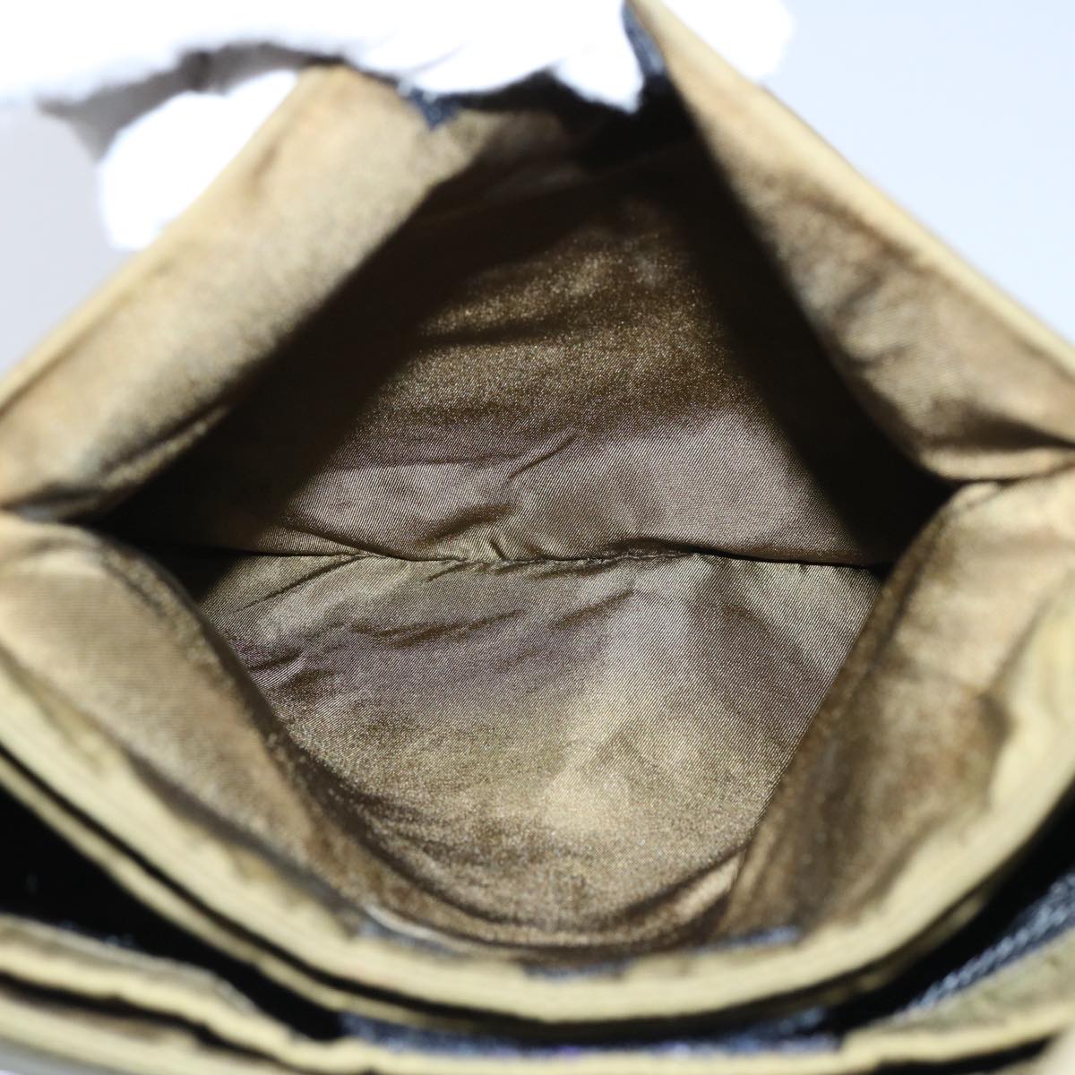 PRADA Shoulder Bag Nylon Khaki Auth fm3020