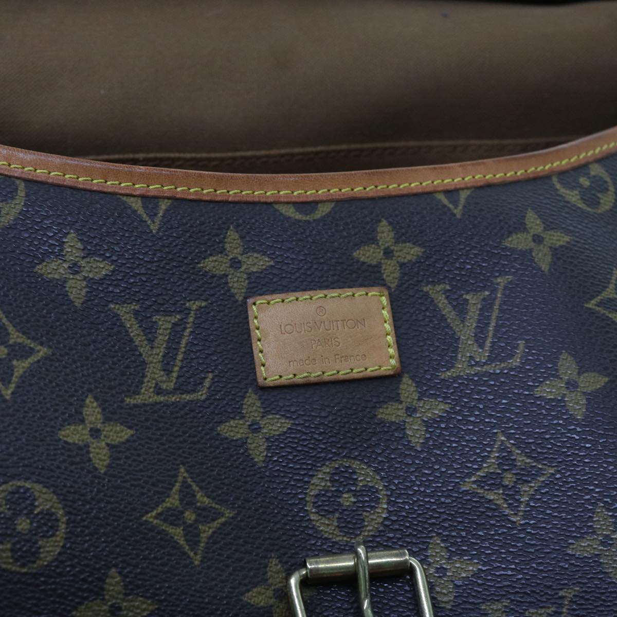 LOUIS VUITTON Monogram Saumur 35 Shoulder Bag M42254 LV Auth fm3048