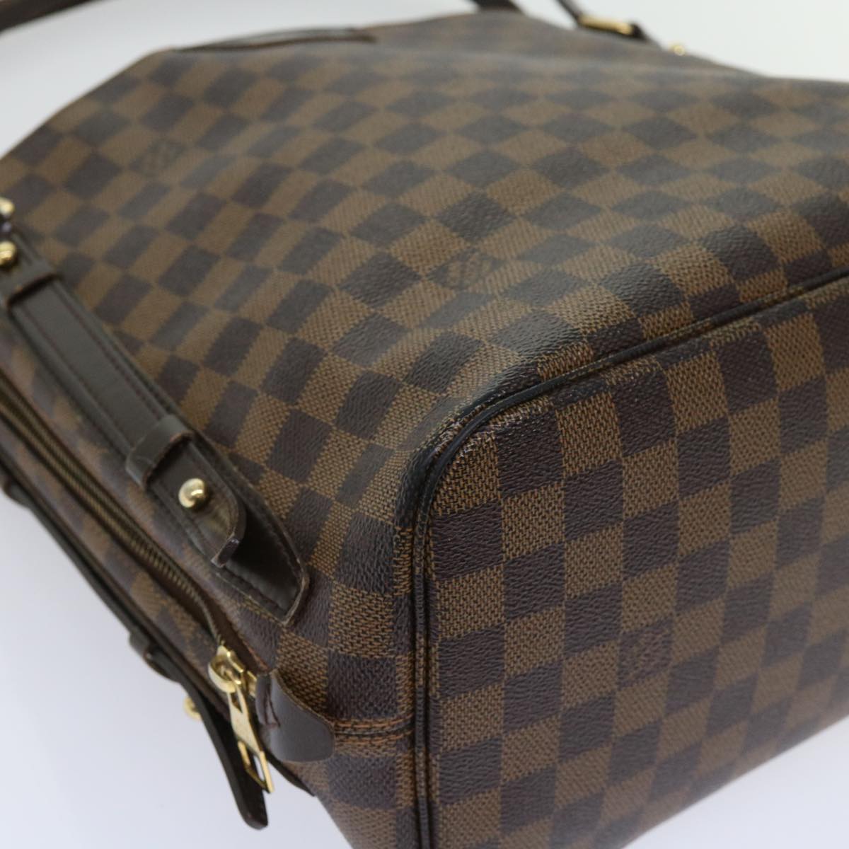 LOUIS VUITTON Damier Ebene Cabas Rivington Shoulder Bag N41108 LV Auth fm3058