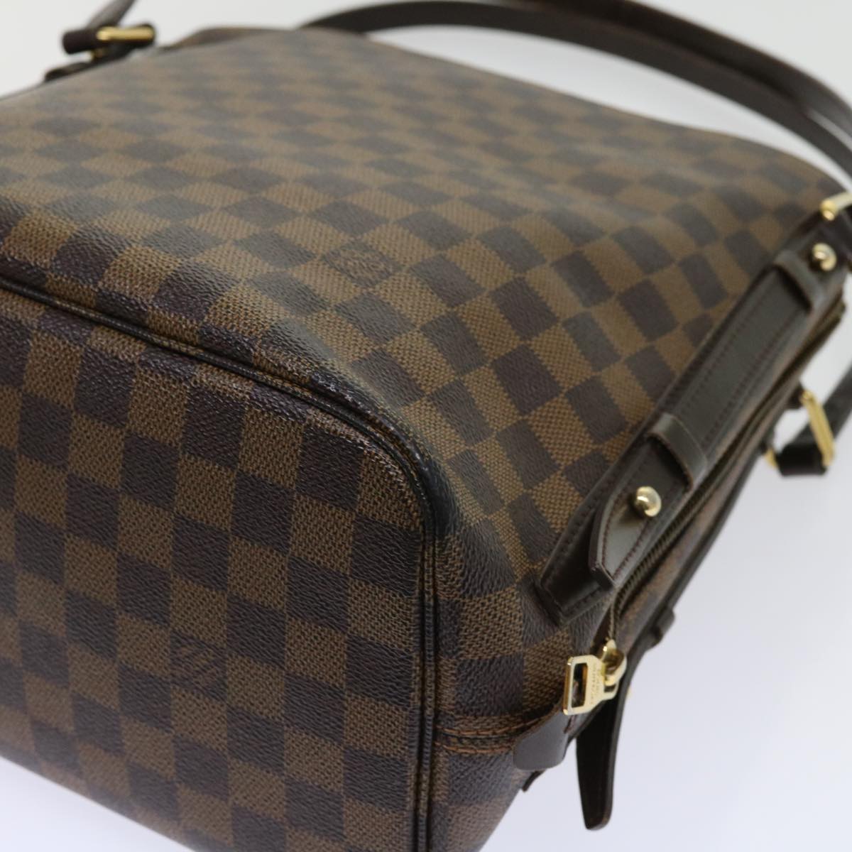 LOUIS VUITTON Damier Ebene Cabas Rivington Shoulder Bag N41108 LV Auth fm3058