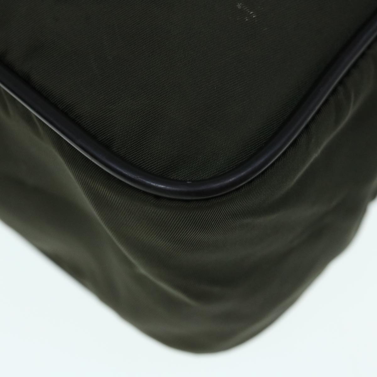 PRADA Shoulder Bag Nylon Khaki Auth fm3099