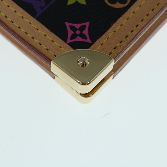 LOUIS VUITTON Multicolor Agenda GM Day Planner Cover Black R20893 Auth fm3102SAV