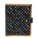 LOUIS VUITTON Multicolor Agenda GM Day Planner Cover Black R20893 Auth fm3102SAV-13