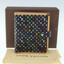 LOUIS VUITTON Multicolor Agenda GM Day Planner Cover Black R20893 Auth fm3102SAV-12
