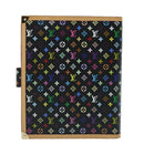 LOUIS VUITTON Multicolor Agenda GM Day Planner Cover Black R20893 Auth fm3102SAV-2