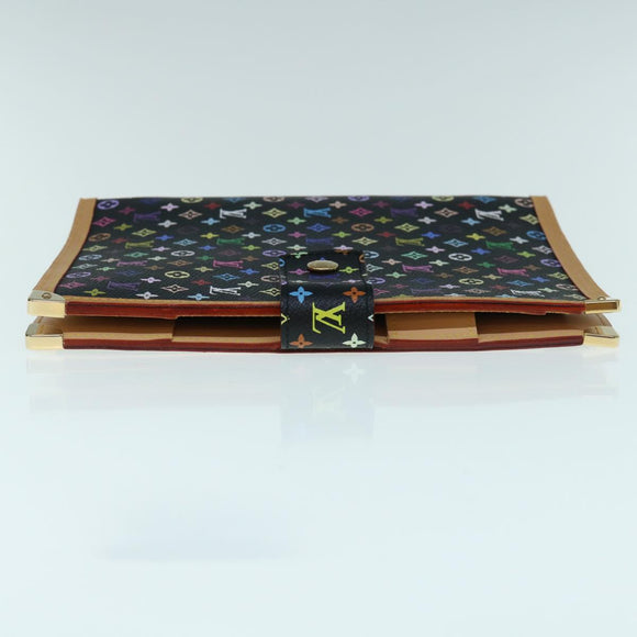 LOUIS VUITTON Multicolor Agenda GM Day Planner Cover Black R20893 Auth fm3102SAV