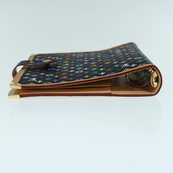 LOUIS VUITTON Multicolor Agenda GM Day Planner Cover Black R20893 Auth fm3102SAV