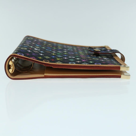 LOUIS VUITTON Multicolor Agenda GM Day Planner Cover Black R20893 Auth fm3102SAV