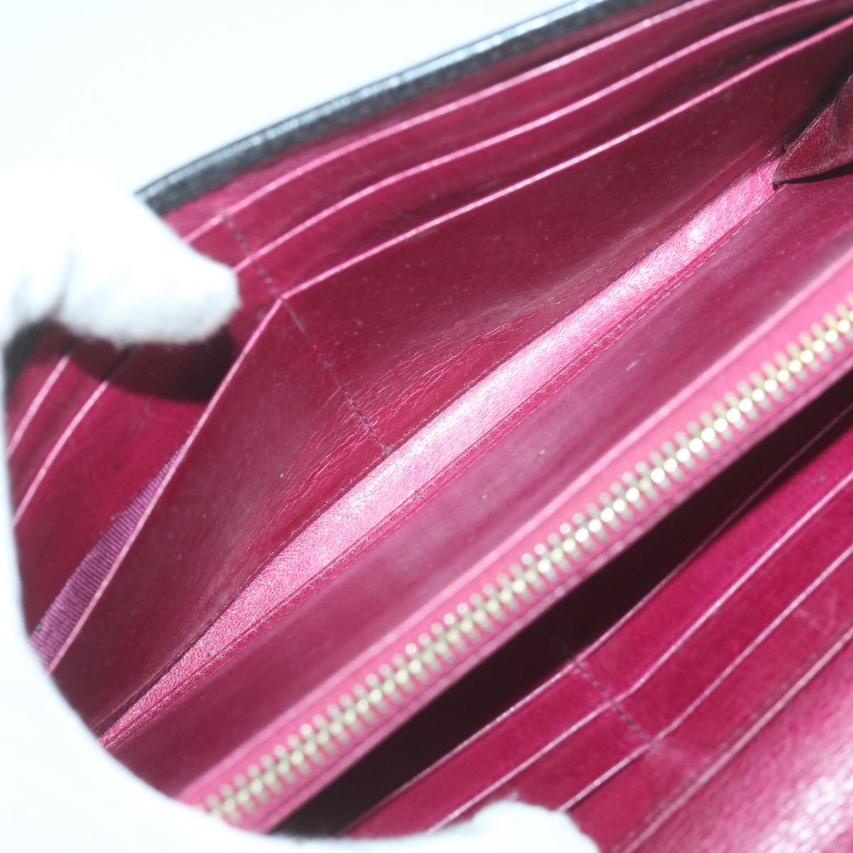 Miu Miu Key Case Wallet Leather 10set Pink Black beige Auth fm3105