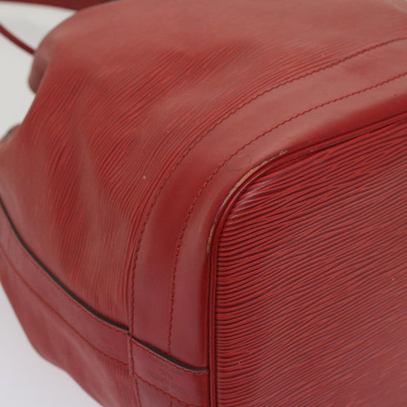 LOUIS VUITTON Epi Noe Shoulder Bag Red M44007 LV Auth fm3119