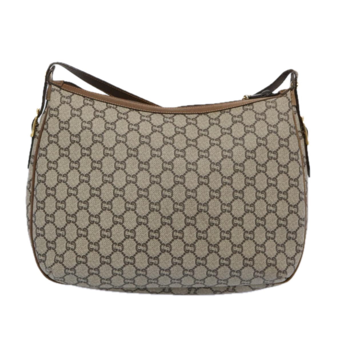 GUCCI GG Plus Supreme Shoulder Bag Beige Auth fm3139 - 0