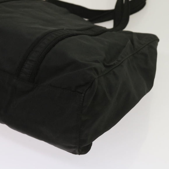 PRADA Shoulder Bag Nylon Black Auth fm3152