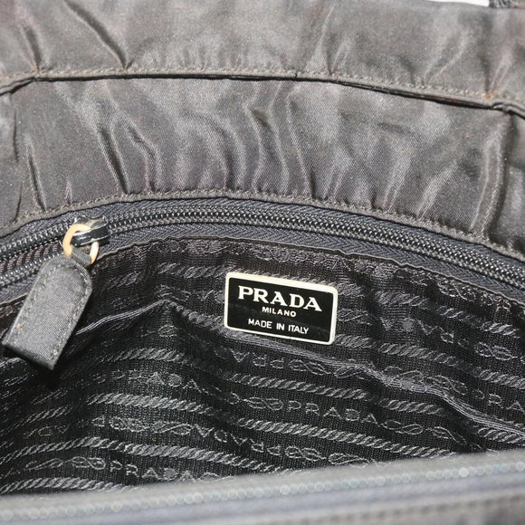 PRADA Shoulder Bag Nylon Black Auth fm3152